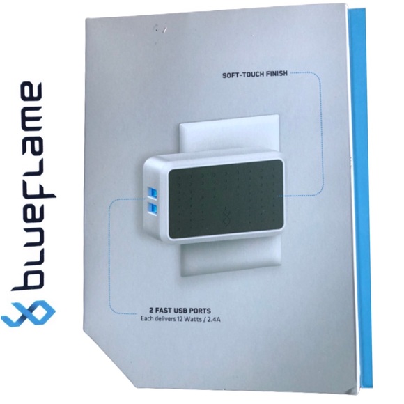 NWT - BlueFlame USB 2-Device Wall Charger - Factory Sealed - Picture 3 of 6